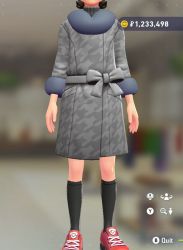 Fur Coat & Turtleneck Set