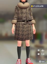 Fur Coat & Turtleneck Set