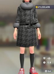 Fur Coat & Turtleneck Set