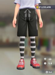 Striped Thigh-High Socks