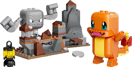 Charmander and Geodude's Cavern Clash