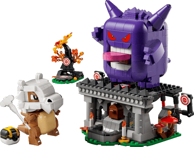 Cubone and Gengar's Spooky Showdown LEGO Pok&eacute;mon Image