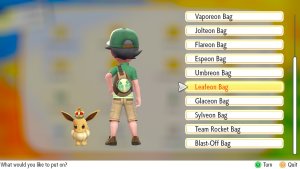 Leafeon Bag