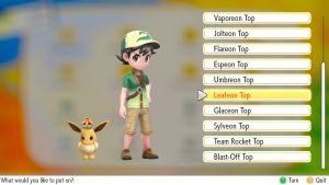Leafeon Top
