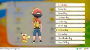 Pikachu Bag