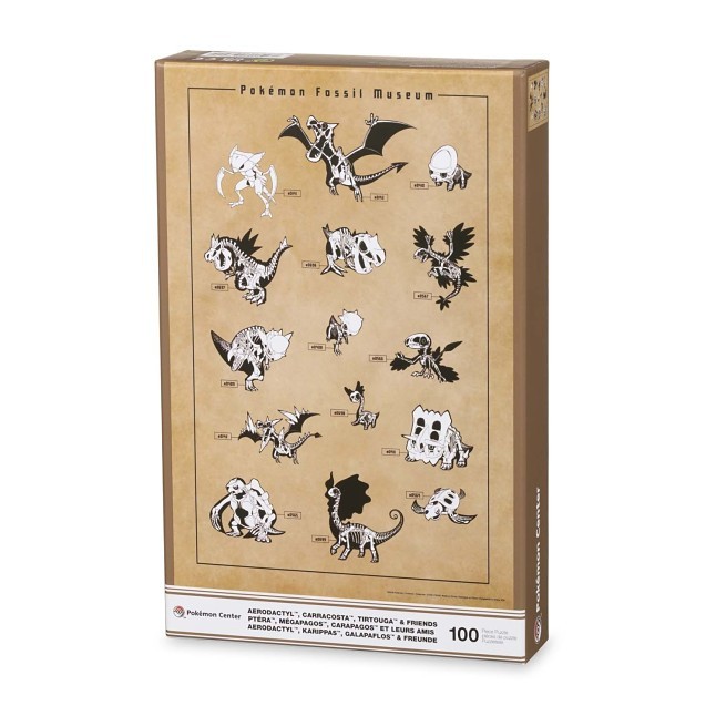 Pokémon Fossil Museum Skeletons Puzzle Pokémon Fossil Museum Skeletons Puzzle