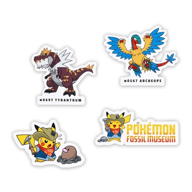 Pokémon Fossil Museum Stickers Pokémon Fossil Museum Stickers