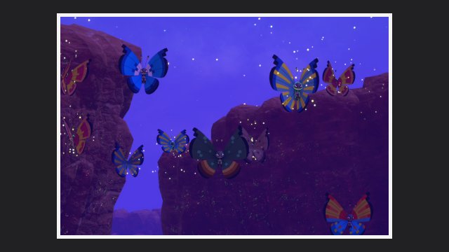 Vivillon (Jungle Pattern) at Badlands (Night)