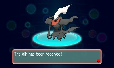 Pokémon Ultra Sun And Moon 20th Anniversary Mythical Event Pokemon Darkrai