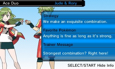 Pokemon Omega Ruby Alpha Sapphire Trainers Eye Catalogue Ace Duo Jude Rory