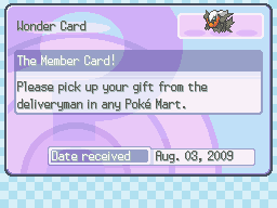 Pokémon Platinum - Gift Pokémon