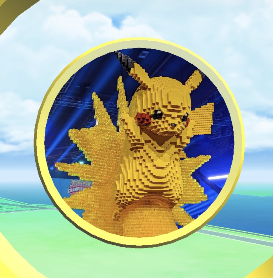 Europe International Championships Pikachu Block Statue PokéStop