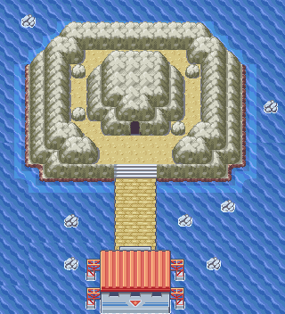 Mount Vesuv Modstand kan ikke se Pokéarth - Kanto - Navel Rock