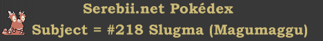 Slugma Pokdex