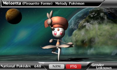 Pokemon 4090 Meloetta Pirouette Pokedex: Evolution, Moves, Location, Stats