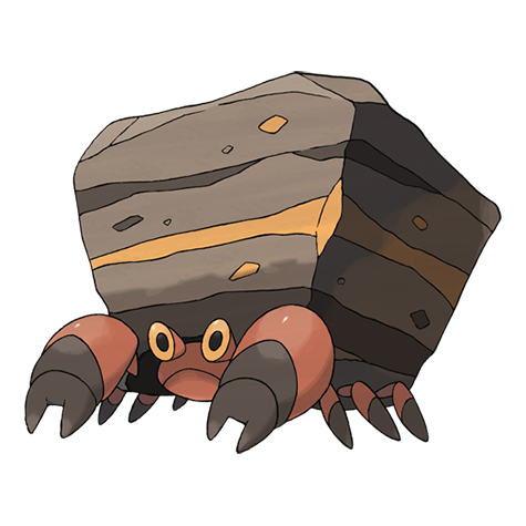 El pobre Crustle es el Pokémon menos elegido en Pokémon Unite