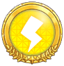 Gold Electric-type Badge