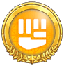 Gold Fighting-type Badge
