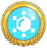 Gold Ice-type Badge