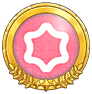 Gold Psychic-type Badge