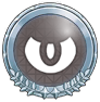 Silver Dark-type Badge