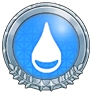 Silver Water-type Badge