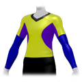 Layered Shirt Yellow Blue