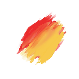 Festival of Colors Red Face Sticker