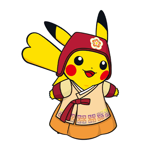 Pikachu in a Hanbok Sticker