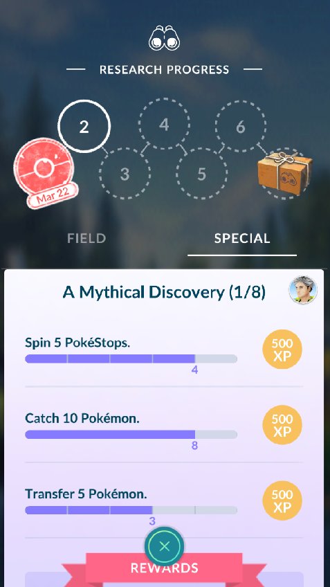 Pokémon Go All-in-One #151 tasks for the shiny Mew Masterwork Research  quest