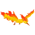 Moltres in Pokémon HOME