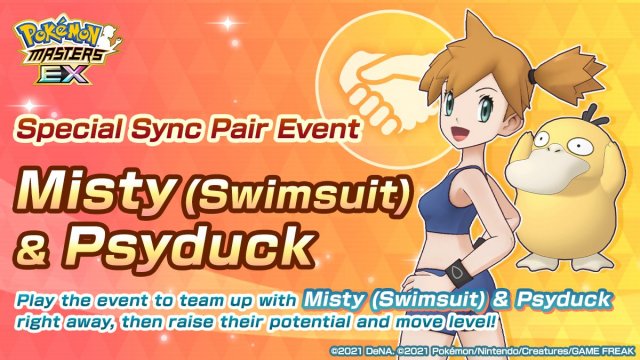 Special Sync Pair Event Misty and Psyduck August 2023 Image
