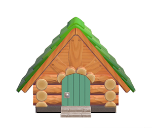Aquamarine Leaf cottage kit