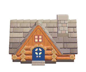 Beige Leaf house kit