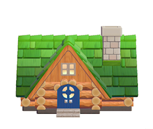 Beige Leaf house kit