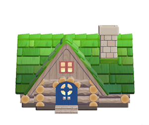 Beige Leaf house kit