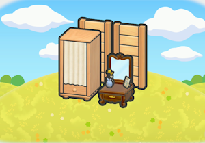 Private makeup stand