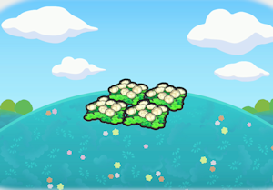 Fluffy flower bed