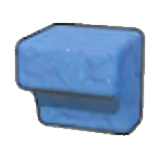 Carved blue rock