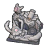 Eerie statue