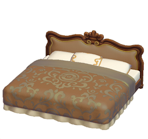 Brown Antique bed