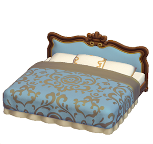 Cyan Antique bed