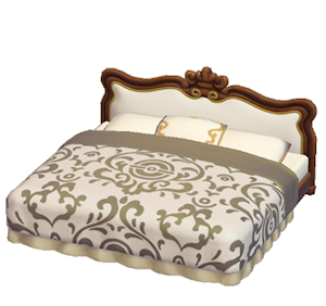 White Antique bed