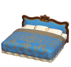 Blue Antique bed