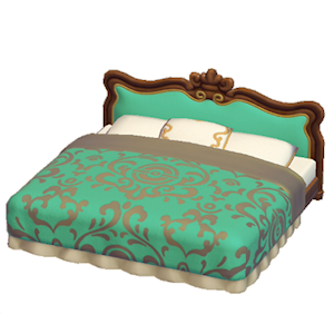 Aquamarine Antique bed