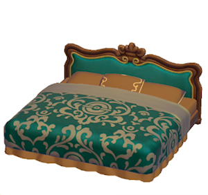 Brown Antique bed