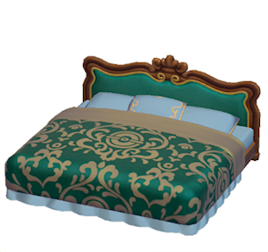 Cyan Antique bed