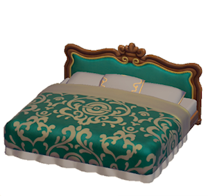 Beige Antique bed