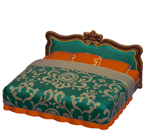 Red Antique bed