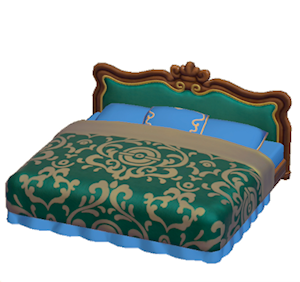 Blue Antique bed